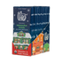 Box of 12 Theo Organic Nutcracker Brittle packaging with festive design on a white background